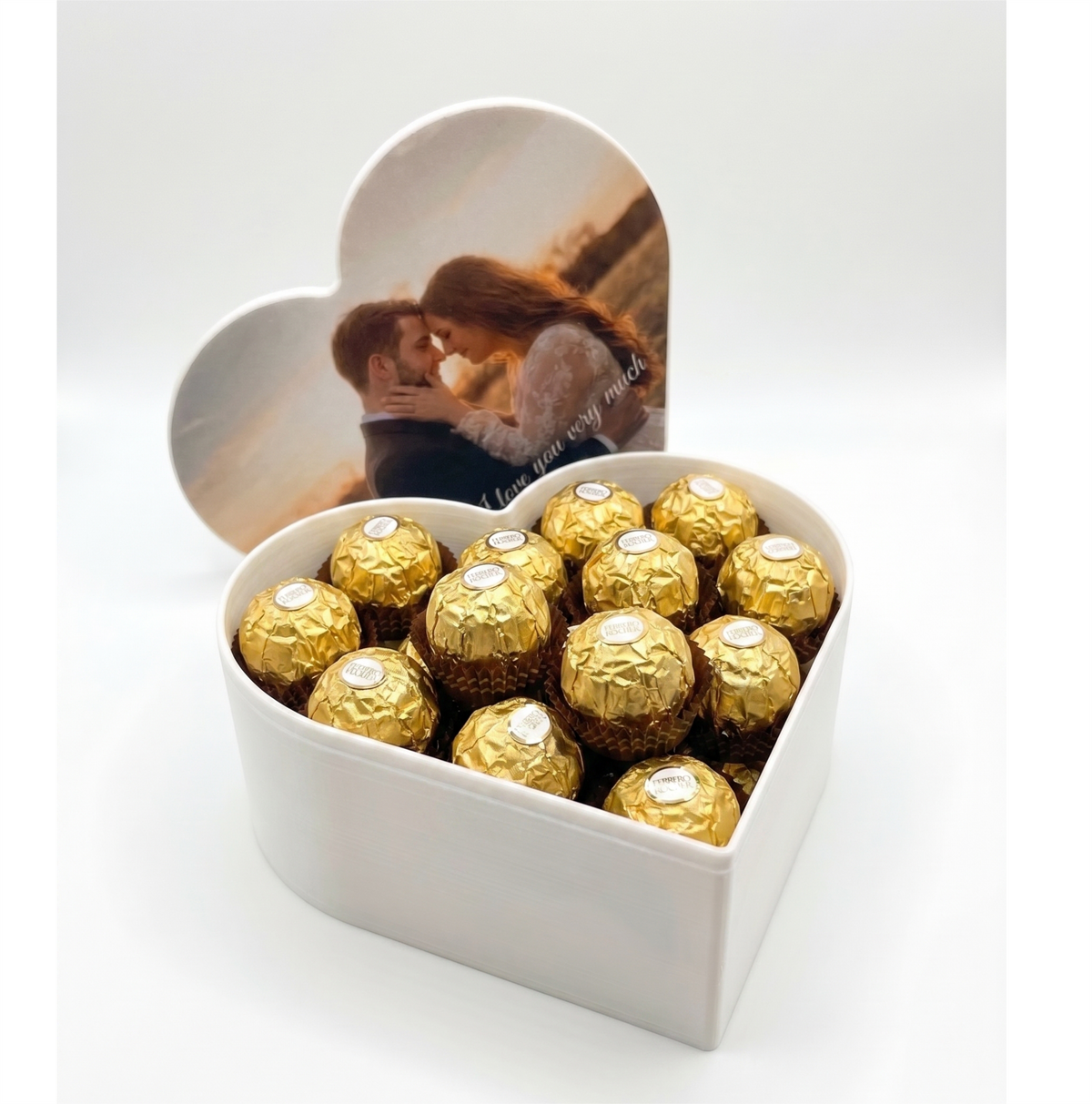 Caja forma de Corazon Personalizable