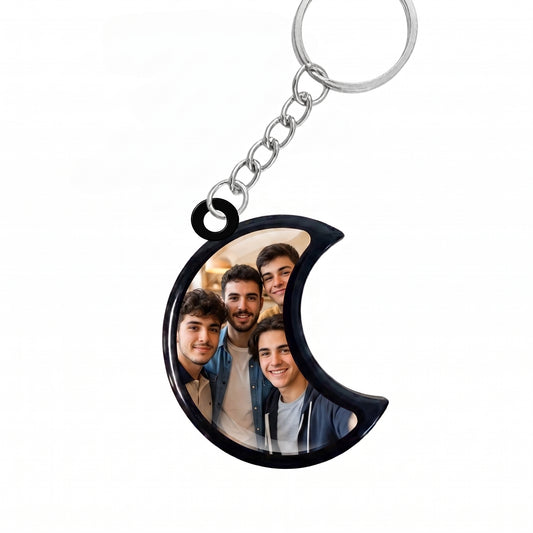 Llavero luna  personalizable con foto