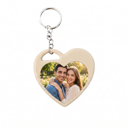 Llavero Corazon  personalizable con foto