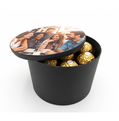 Caja cilíndrica personalizable